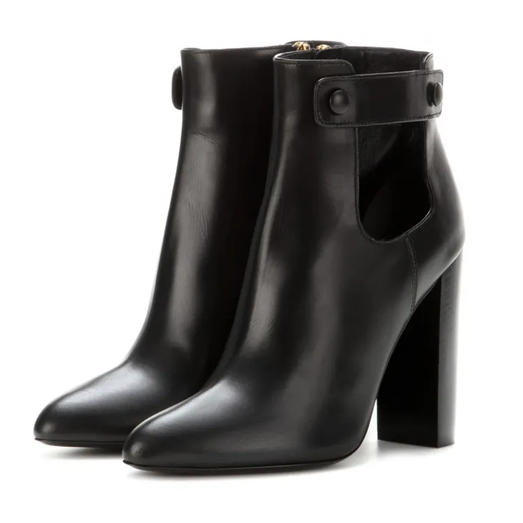 High Heel Leather Women Boots